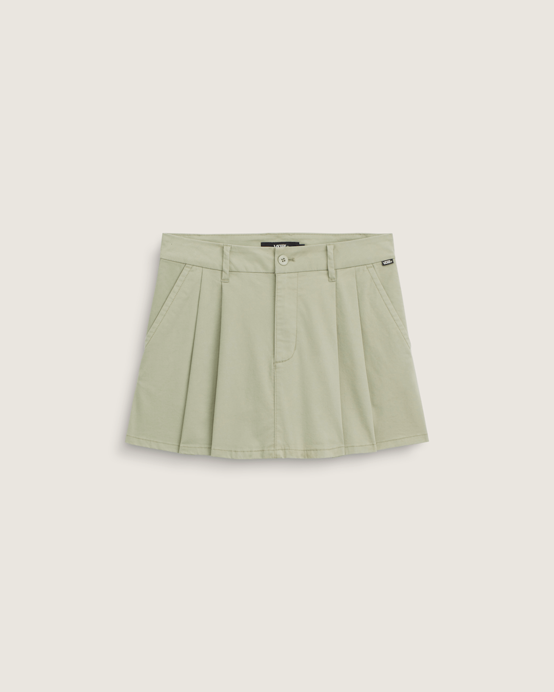 Women Vans Authentic Chino Mini Skirt in Soft Sage Green