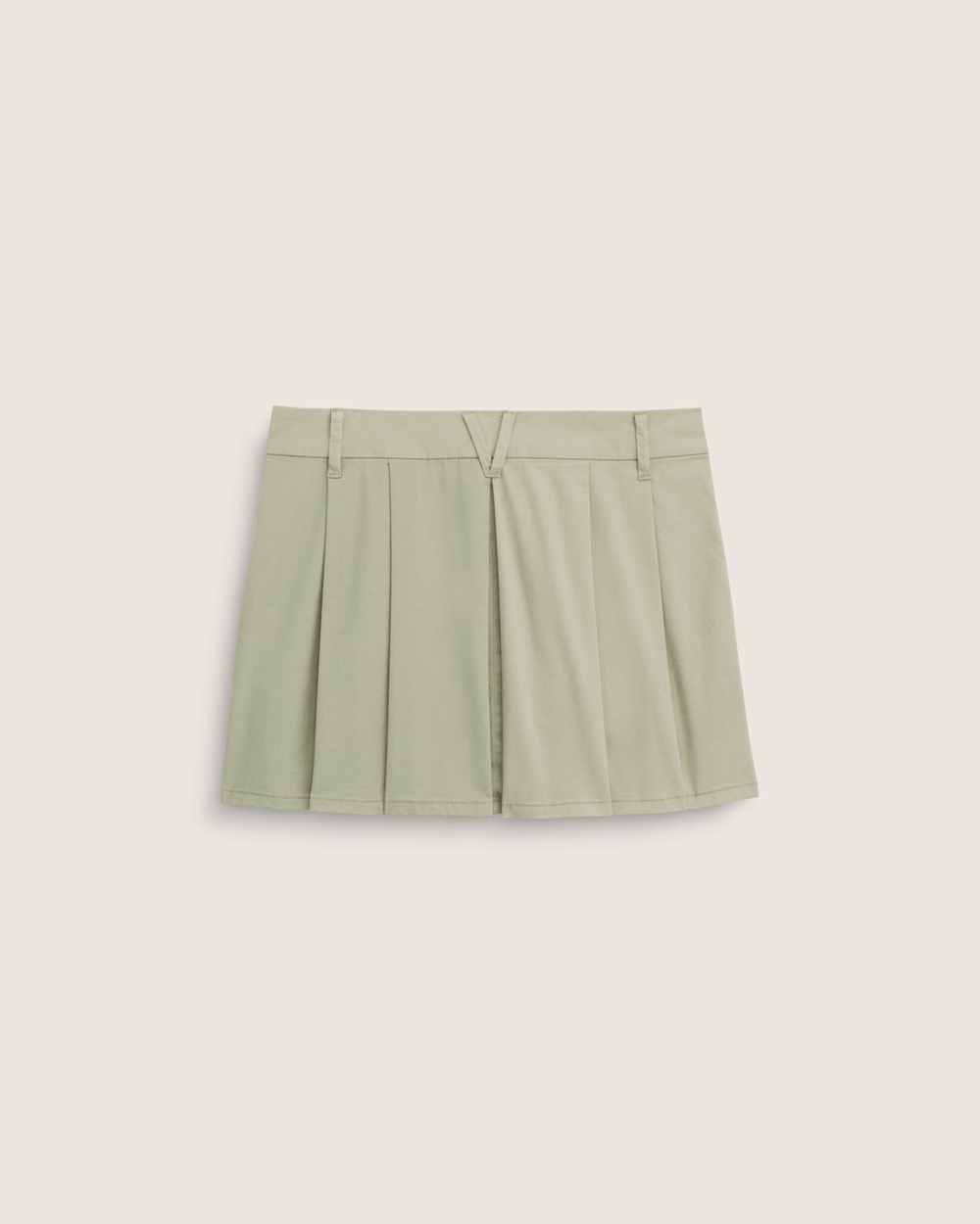 Women Vans Authentic Chino Mini Skirt in Soft Sage Green
