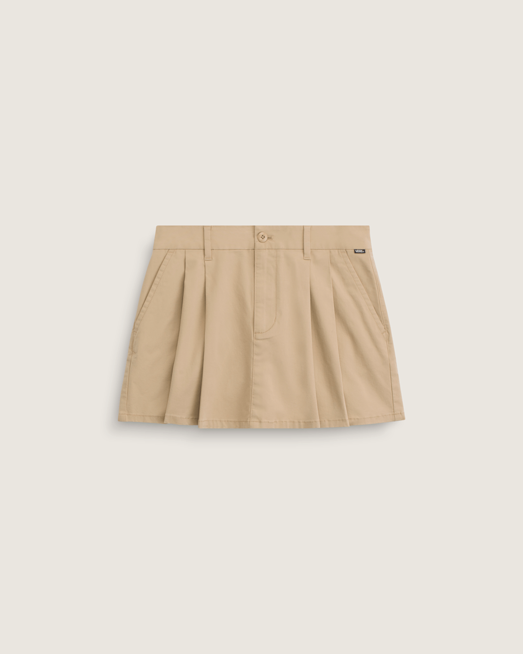 Women Vans Authentic Chino Mini Skirt in Incense Brown