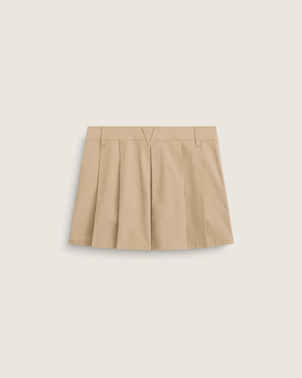 Women Vans Authentic Chino Mini Skirt in Incense Brown