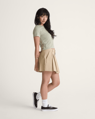 Women Vans Authentic Chino Mini Skirt in Incense Brown