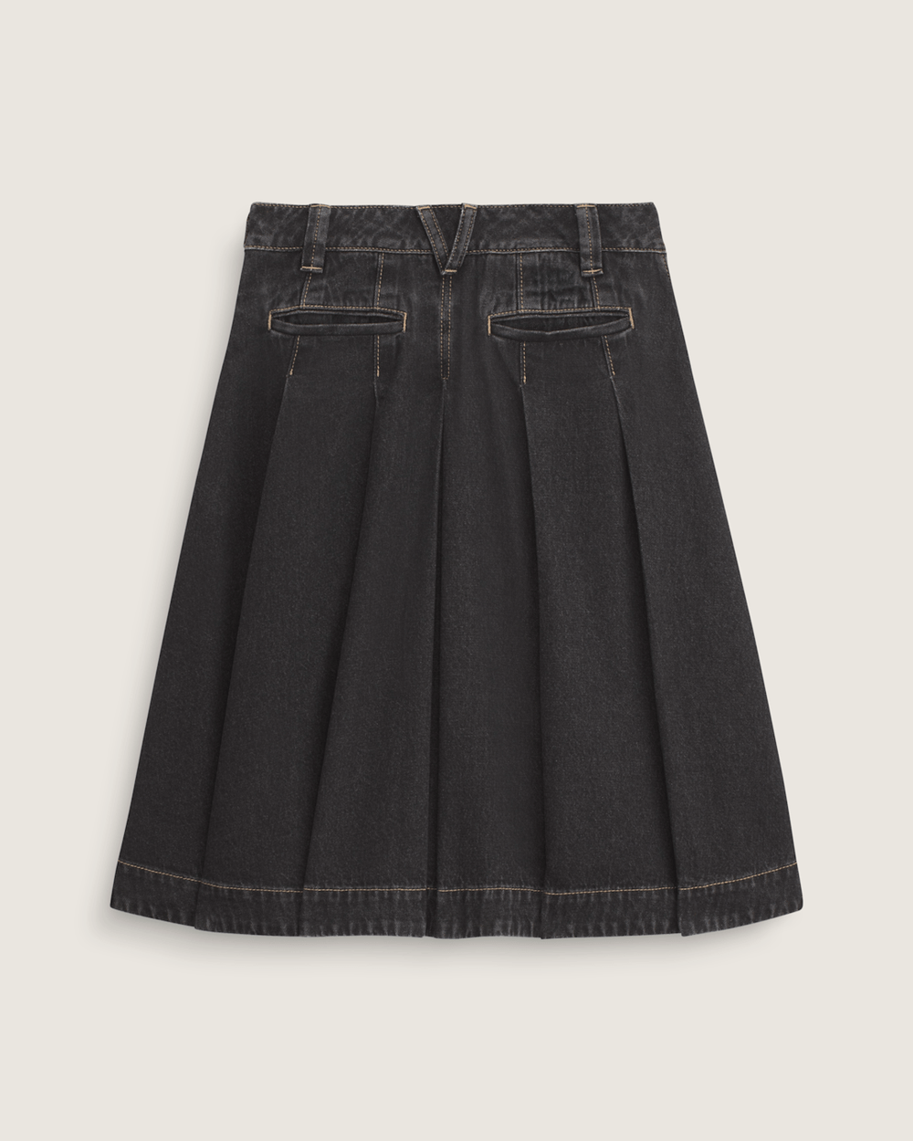 Women Vans Authentic Chino Denim Skirt in Rinse Black