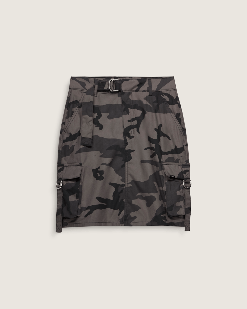 Women Vans Cobra Cargo Skirt in Camo Black / Grey