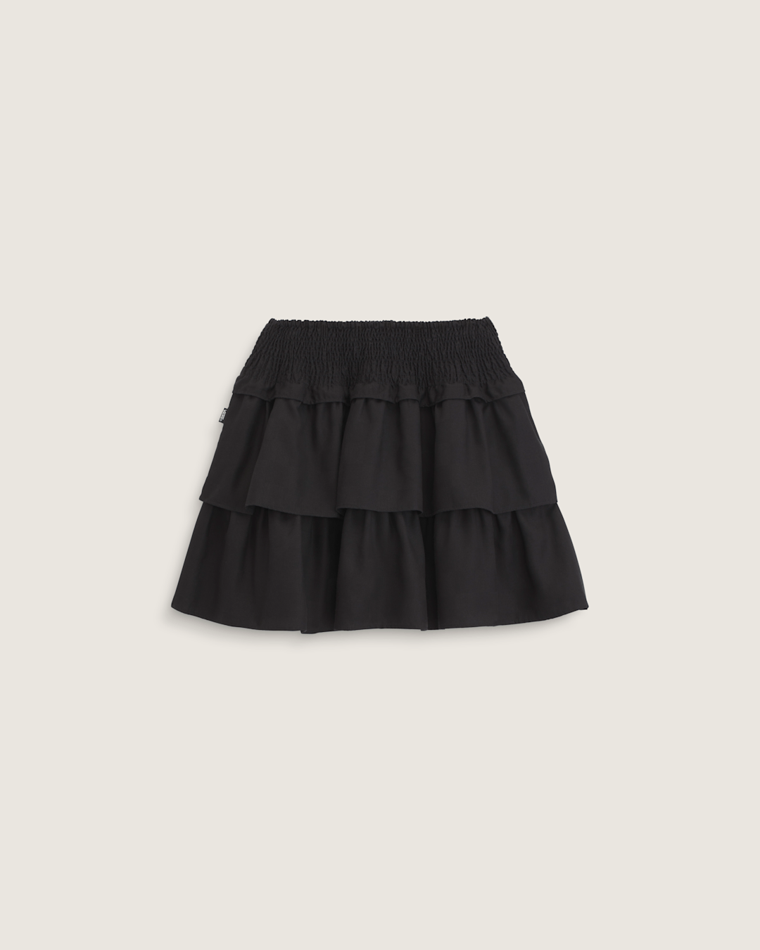 Women Vans Ava Tiered Mini Skirt in Black
