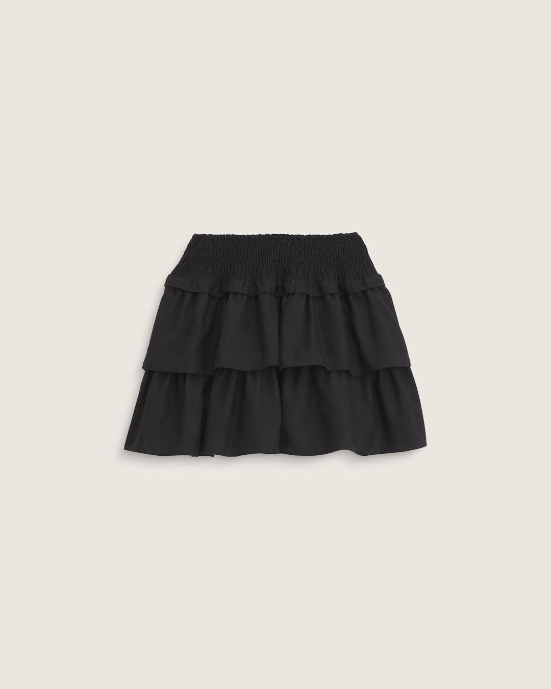 Women Vans Ava Tiered Mini Skirt in Black