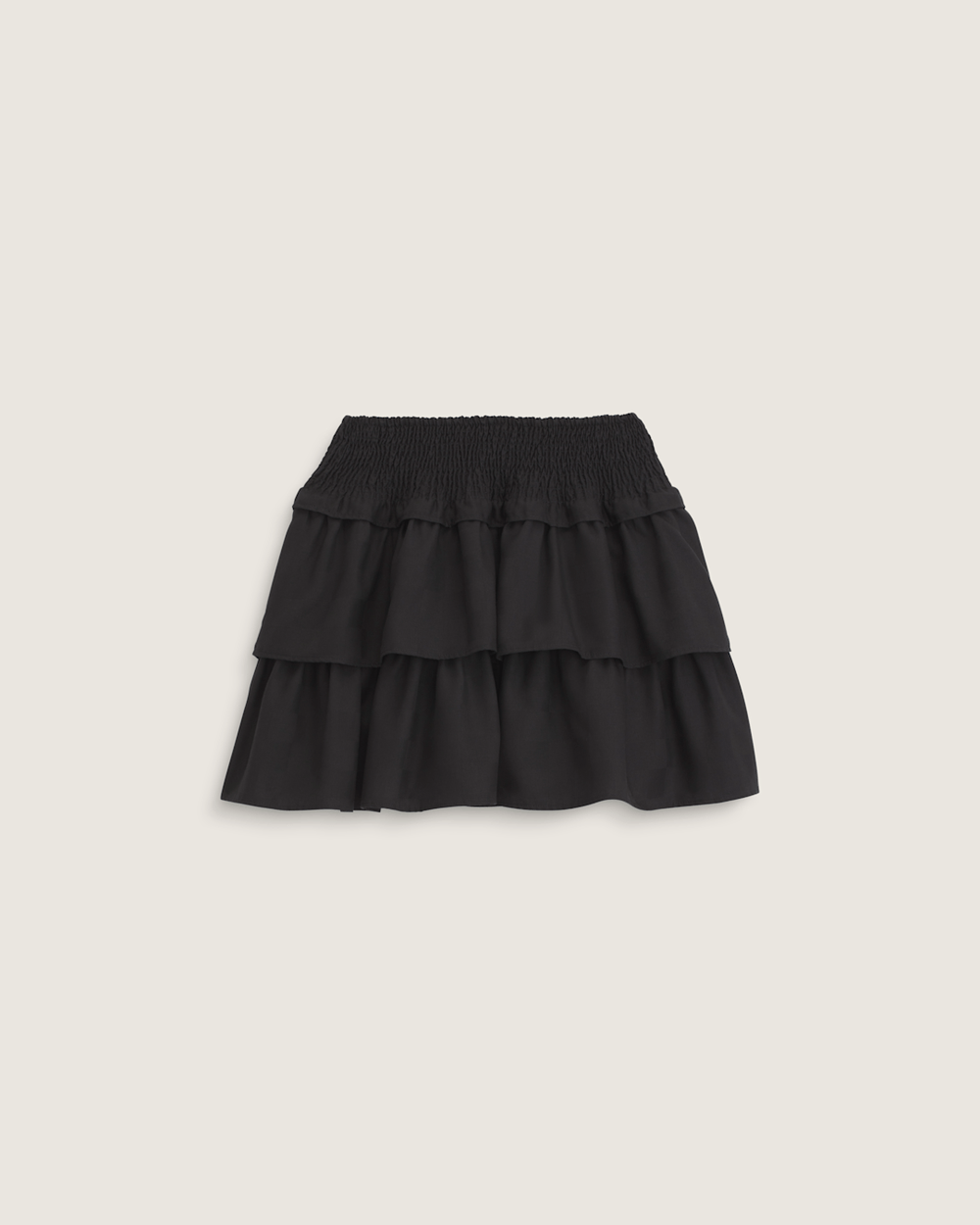 Women Vans Ava Tiered Mini Skirt in Black