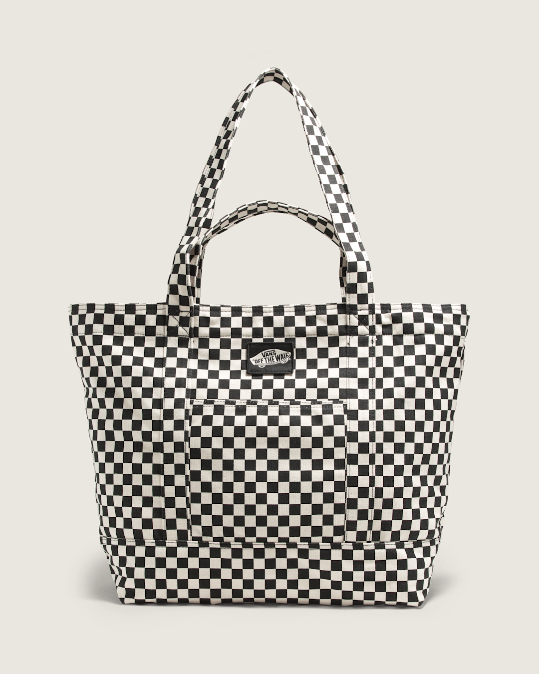 Women|Men Vans Tell All Zip Tote Bag in Checkerboard Black