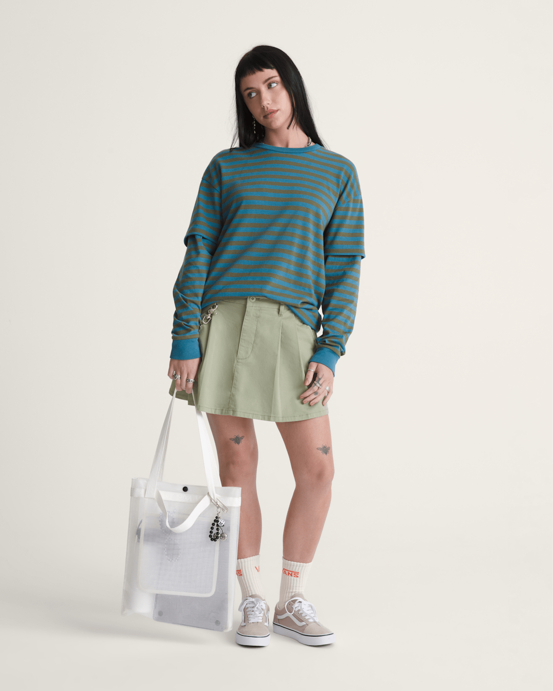 Women|Men Vans Halford Tote Bag in Clear