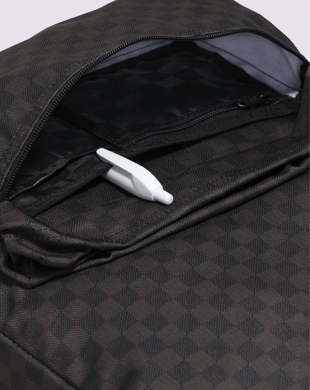 Women|Men Vans Old Skool Checkerboard Backpack in Checkerboard Black / Charcoal Grey