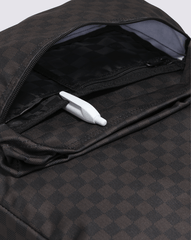 Women|Men Vans Old Skool Checkerboard Backpack in Checkerboard Black / Charcoal Grey
