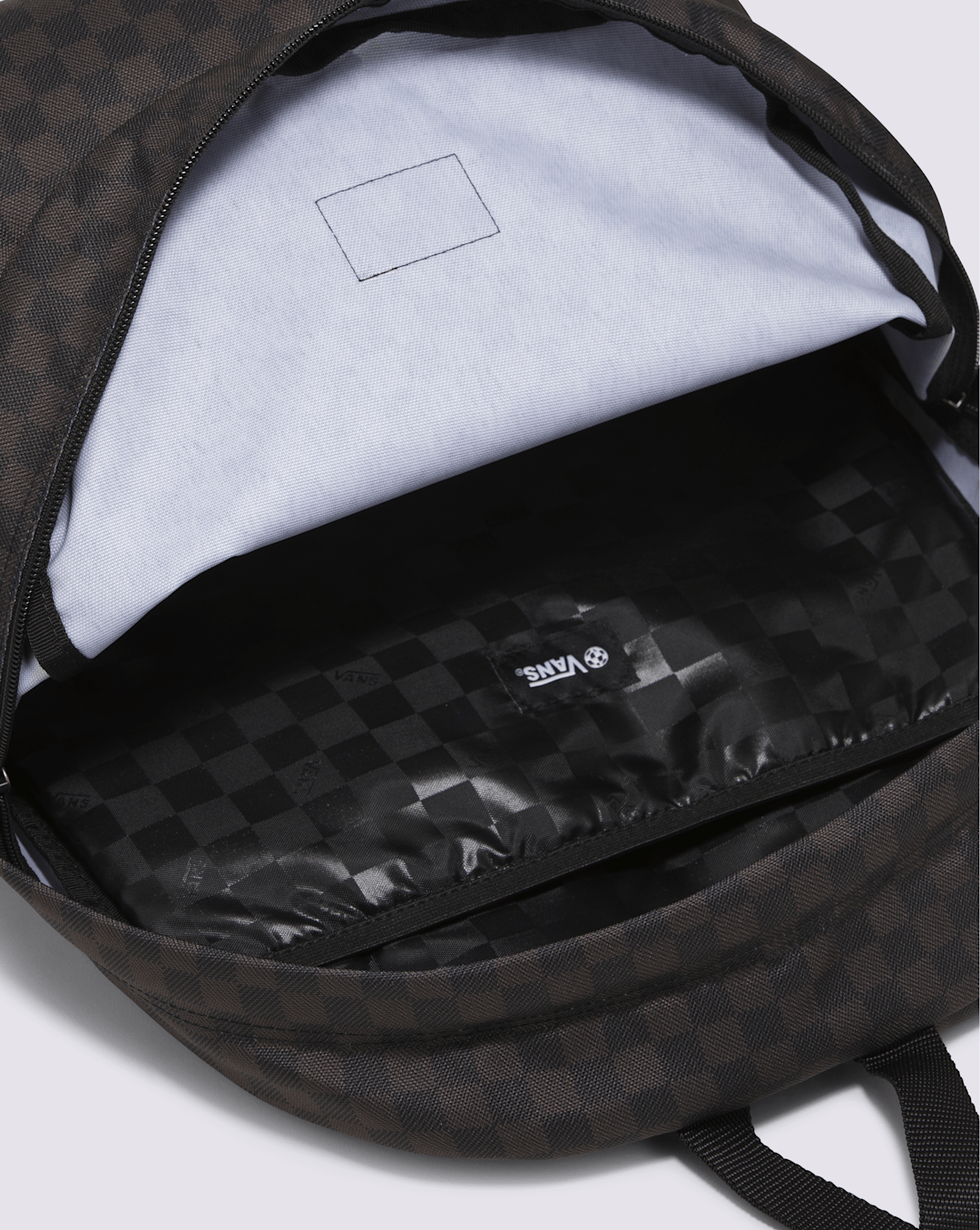 Women|Men Vans Old Skool Checkerboard Backpack in Checkerboard Black / Charcoal Grey