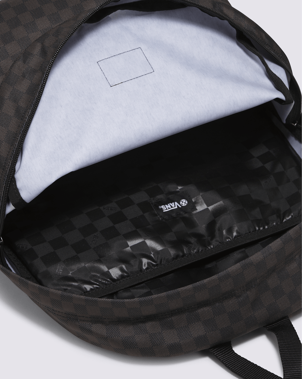 Women|Men Vans Old Skool Checkerboard Backpack in Checkerboard Black / Charcoal Grey