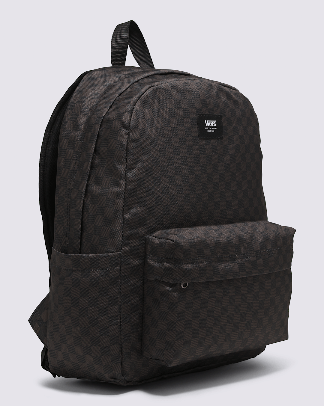 Women|Men Vans Old Skool Checkerboard Backpack in Checkerboard Black / Charcoal Grey