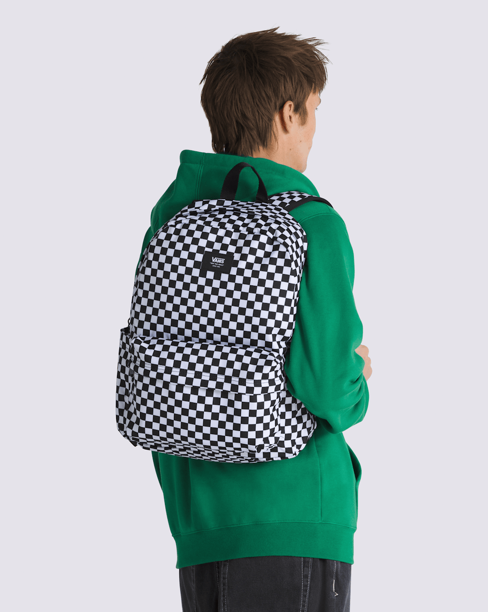 Women|Men Vans Old Skool Checkerboard Backpack in Checkerboard Black / White