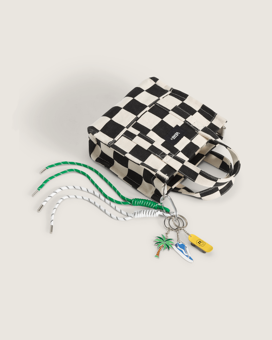 Women|Men|Kids Vans Waffle Shop Coastal Cruise Bag Charm Set in Yellow / Green