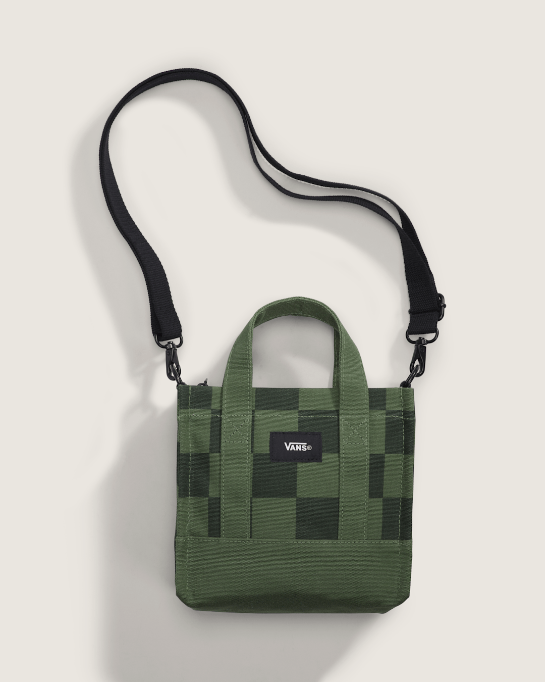 Women|Men Vans Lil Pergs Tote Bag in Checkerboard Pine Forest Green