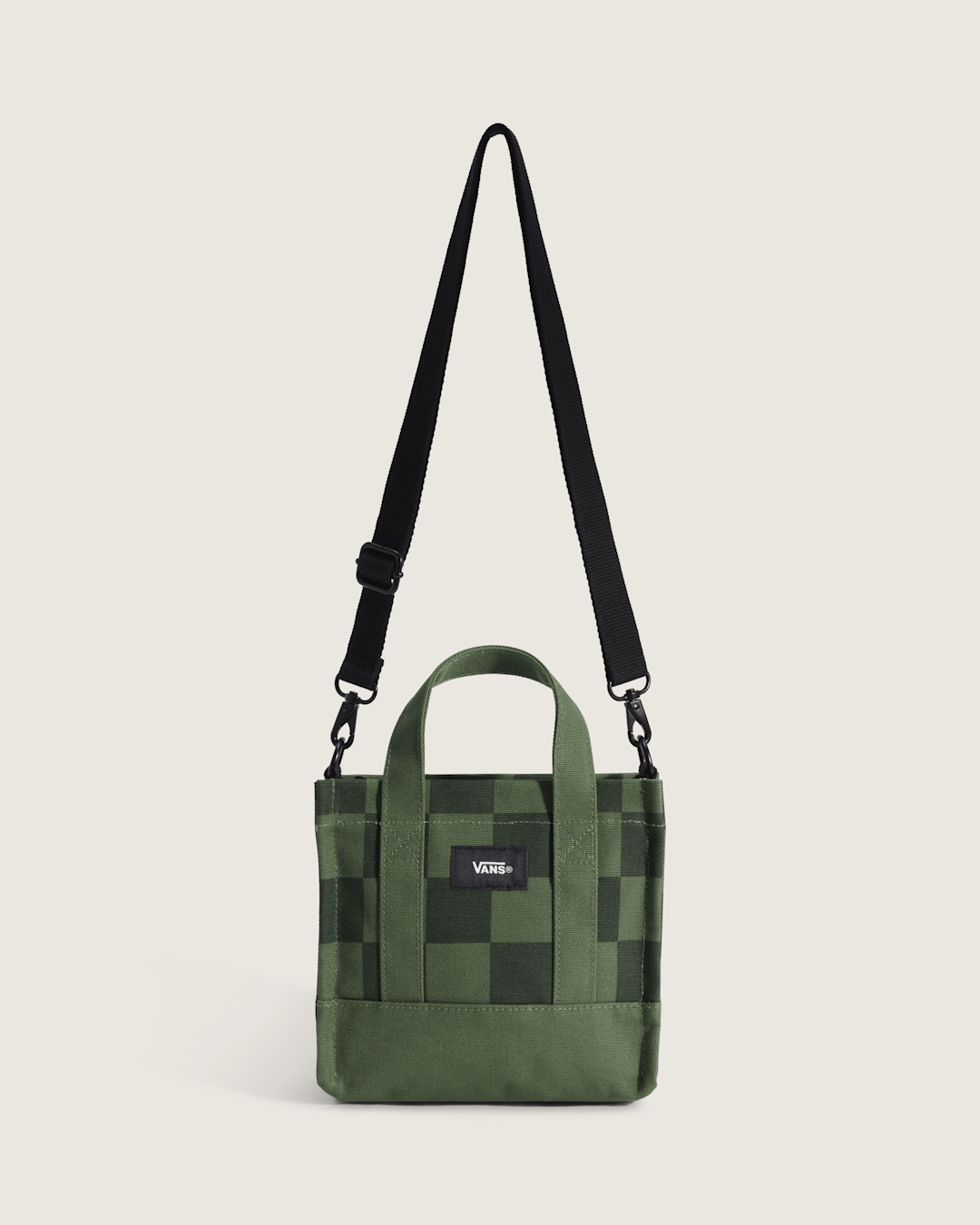Women|Men Vans Lil Pergs Tote Bag in Checkerboard Pine Forest Green