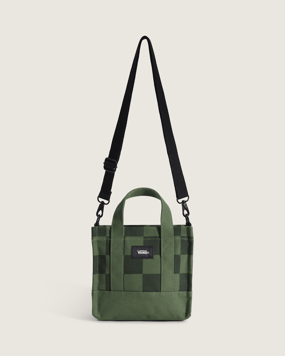 Women|Men Vans Lil Pergs Tote Bag in Checkerboard Pine Forest Green