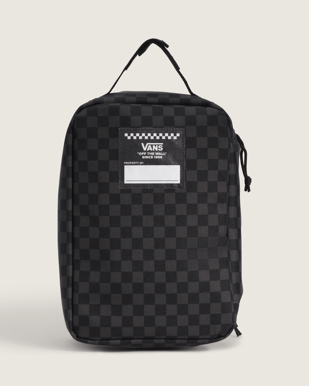 Women|Men|Kids Vans Kids Checkerboard Old Skool Lunch Bag in Charcoal Black