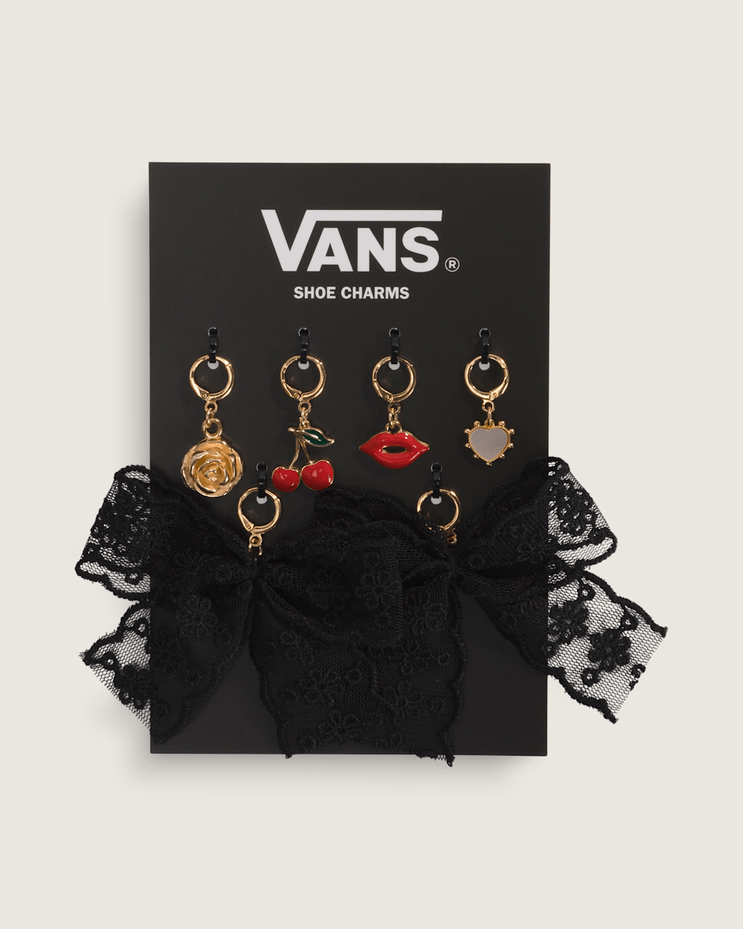Women|Men Vans Vans Ws Romance Riot Shoe Charm Set in Red / Gold Yellow