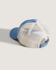 Women|Men Vans Marked Jockey Trucker Hat in Stonewash Blue