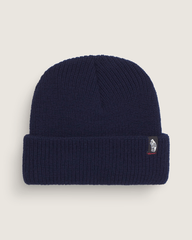 Women|Men Vans Original Shallow Cuff Beanie in Deep Indigo Blue