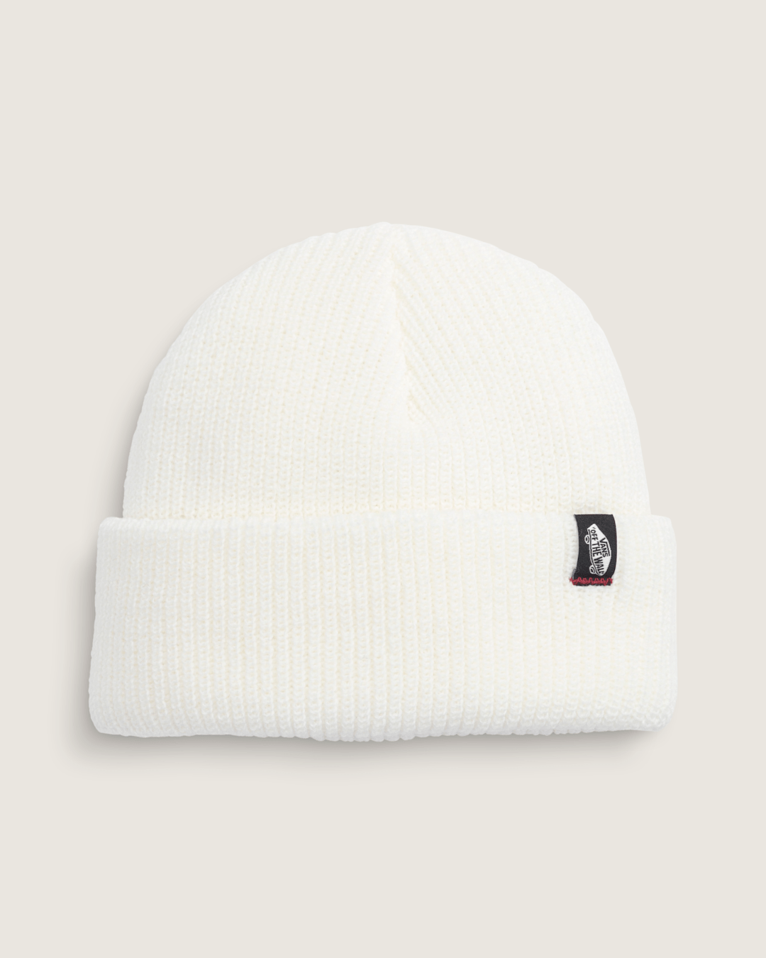 Women|Men Vans Original Shallow Cuff Beanie in Egret White