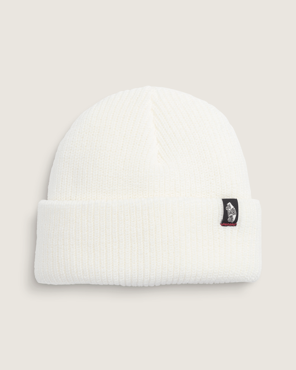 Women|Men Vans Original Shallow Cuff Beanie in Egret White