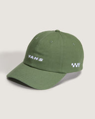 Women|Men Vans Checkerboard Side Snapback Hat in Pine Forest Green