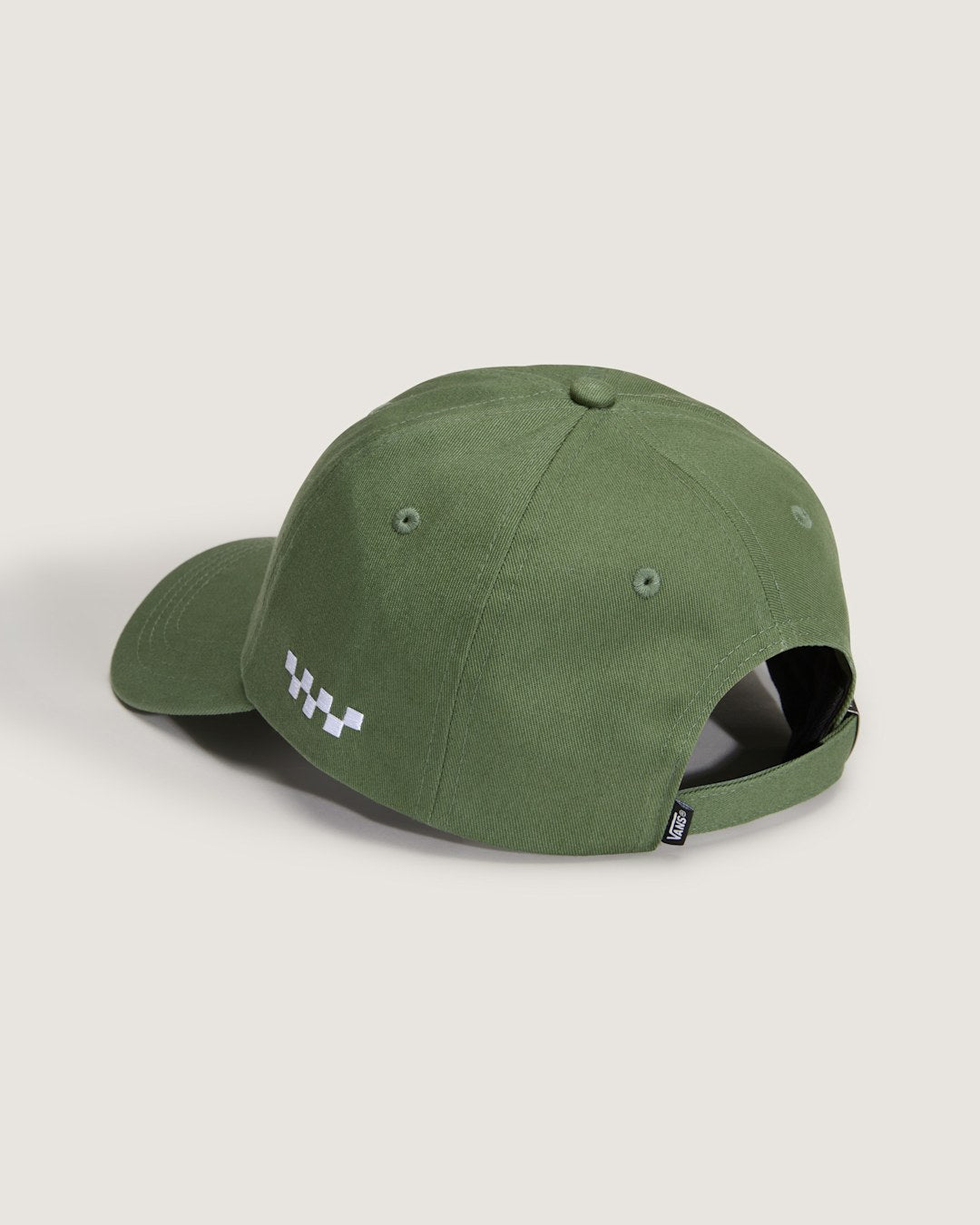 Women|Men Vans Checkerboard Side Snapback Hat in Pine Forest Green