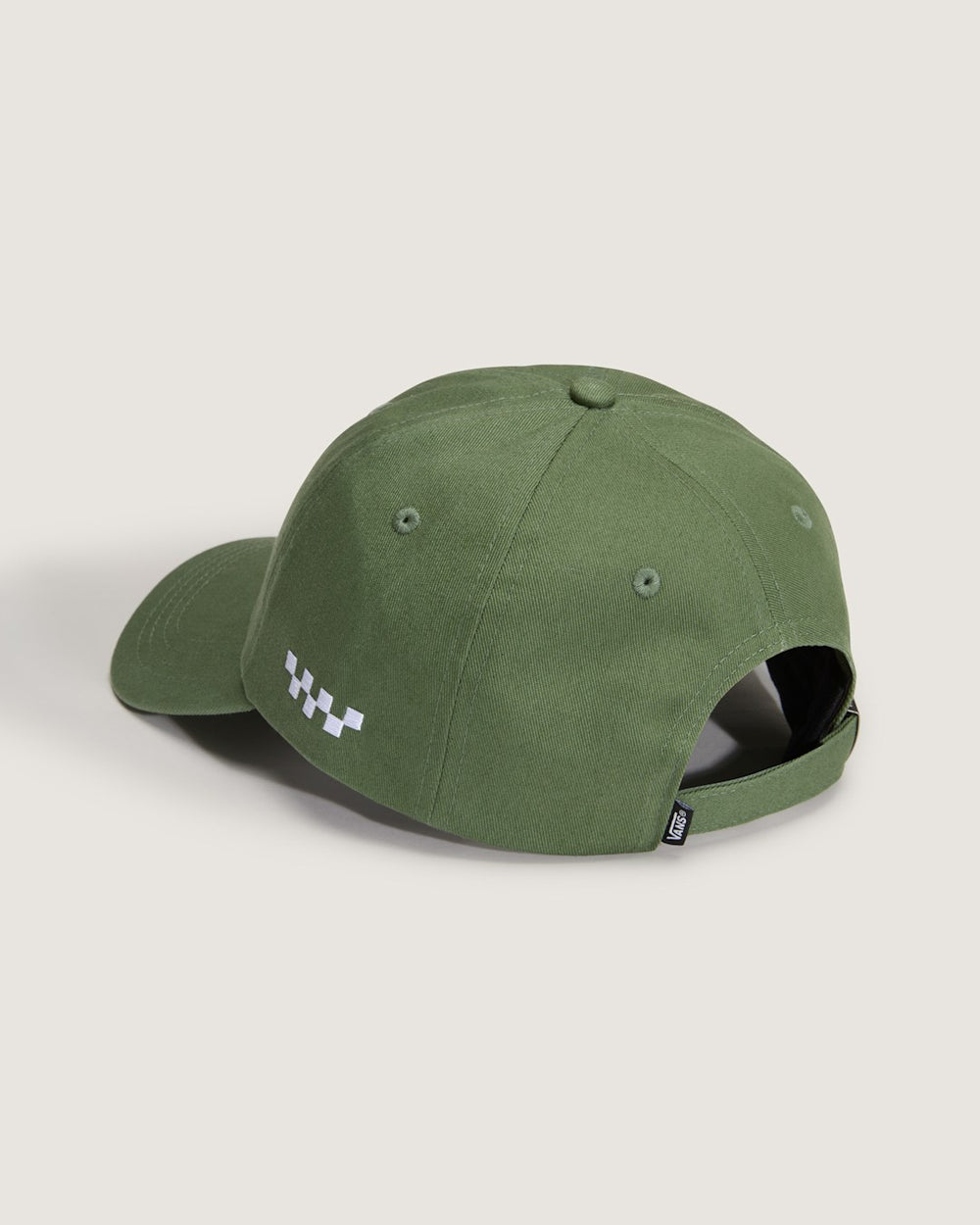 Women|Men Vans Checkerboard Side Snapback Hat in Pine Forest Green