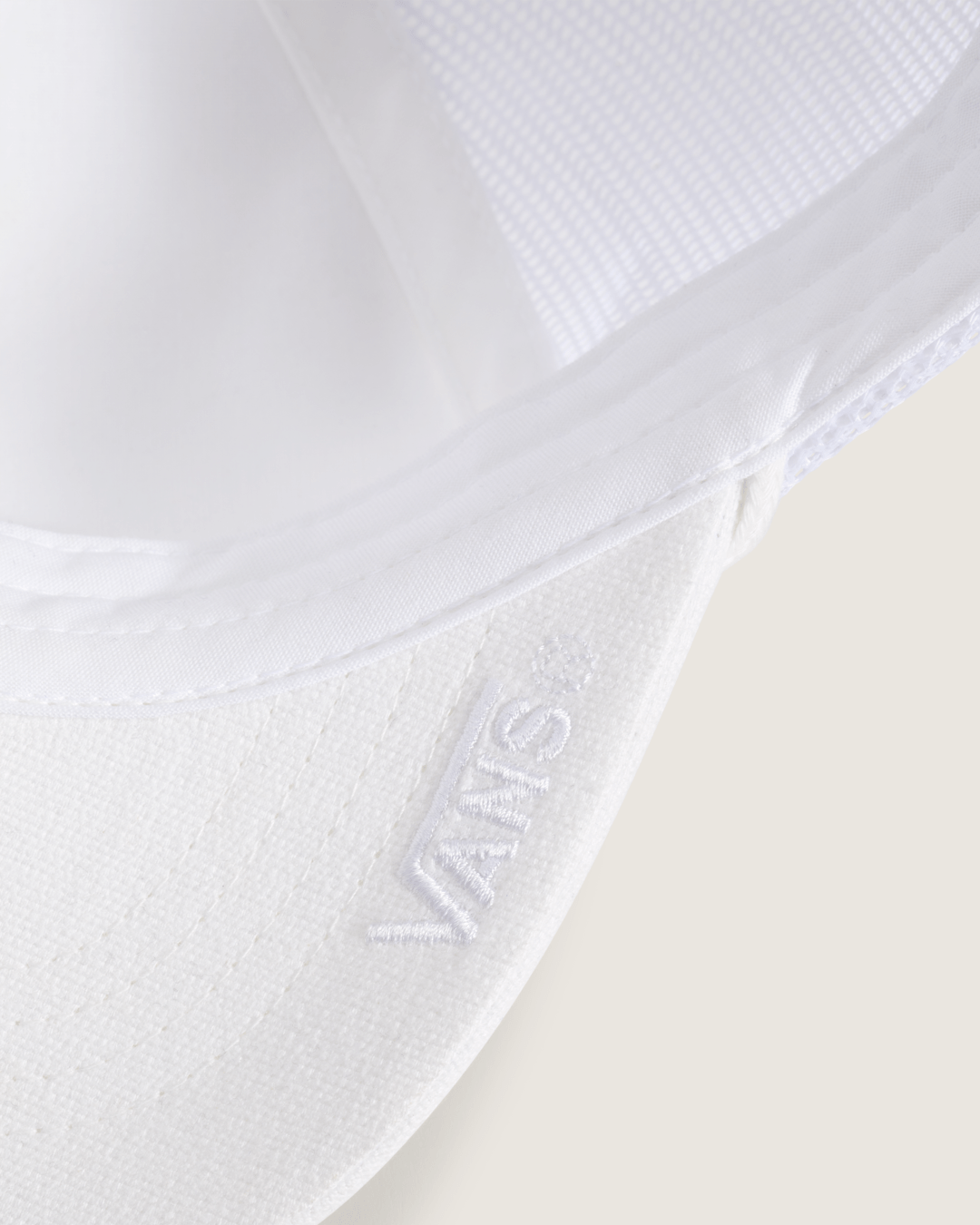 Women|Men Vans Premium Trucker Hat in Egret White