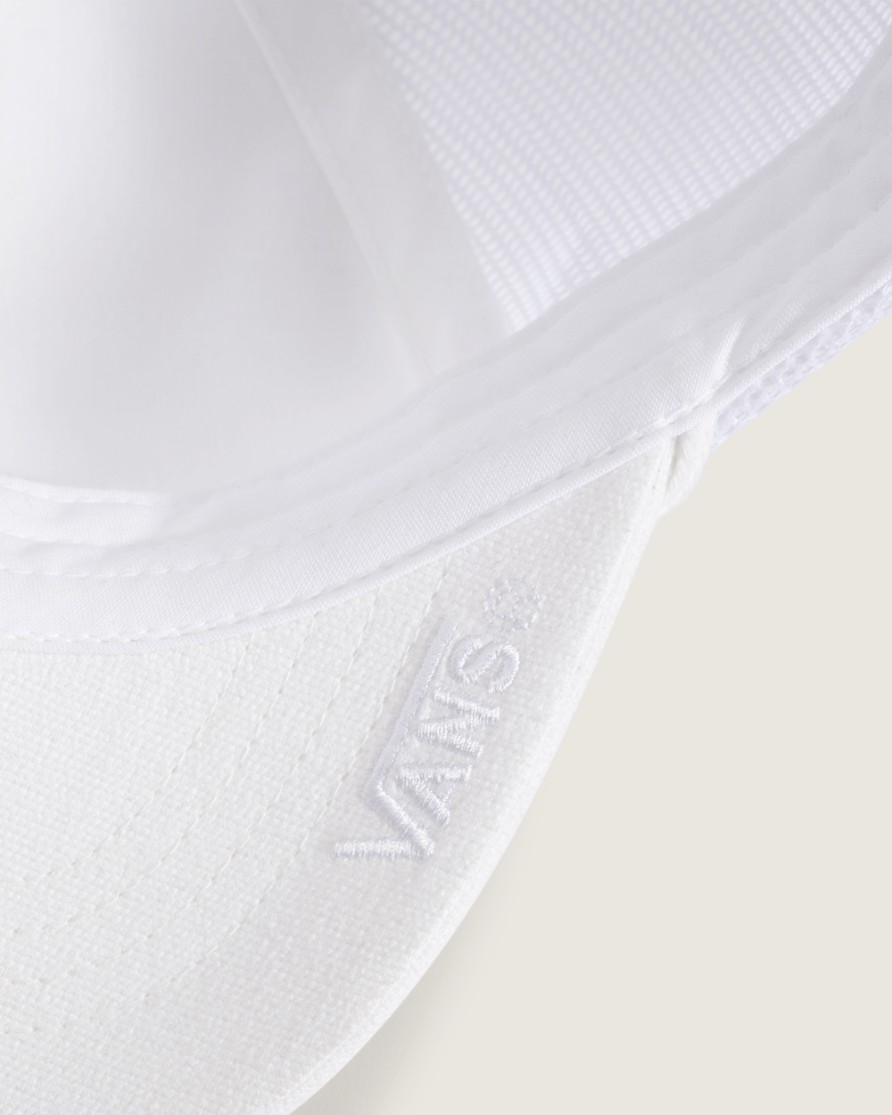 Women|Men Vans Premium Trucker Hat in Egret White