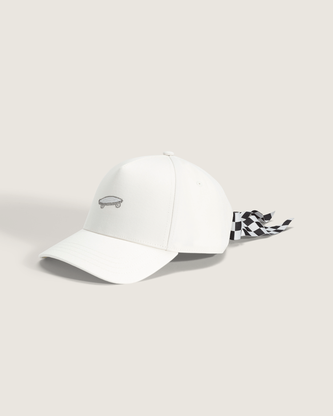 Women|Men Vans Bow Back Hat in Marshmallow White