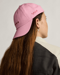 Women|Men Vans Checkerboard Side Snapback Hat in Dawn Pink