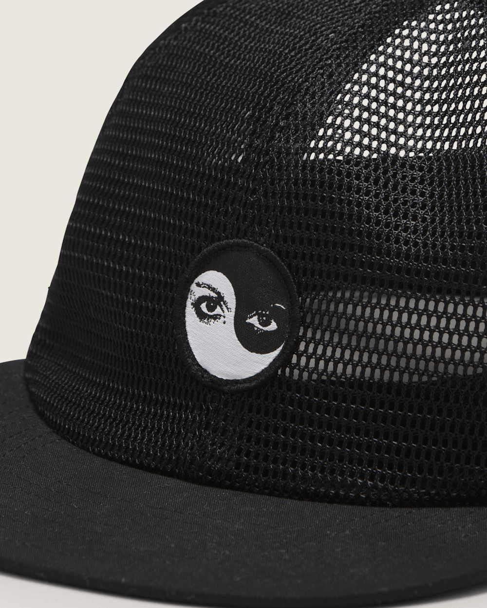 Women|Men Vans Skate Yin Yang Eyes Hat in Black