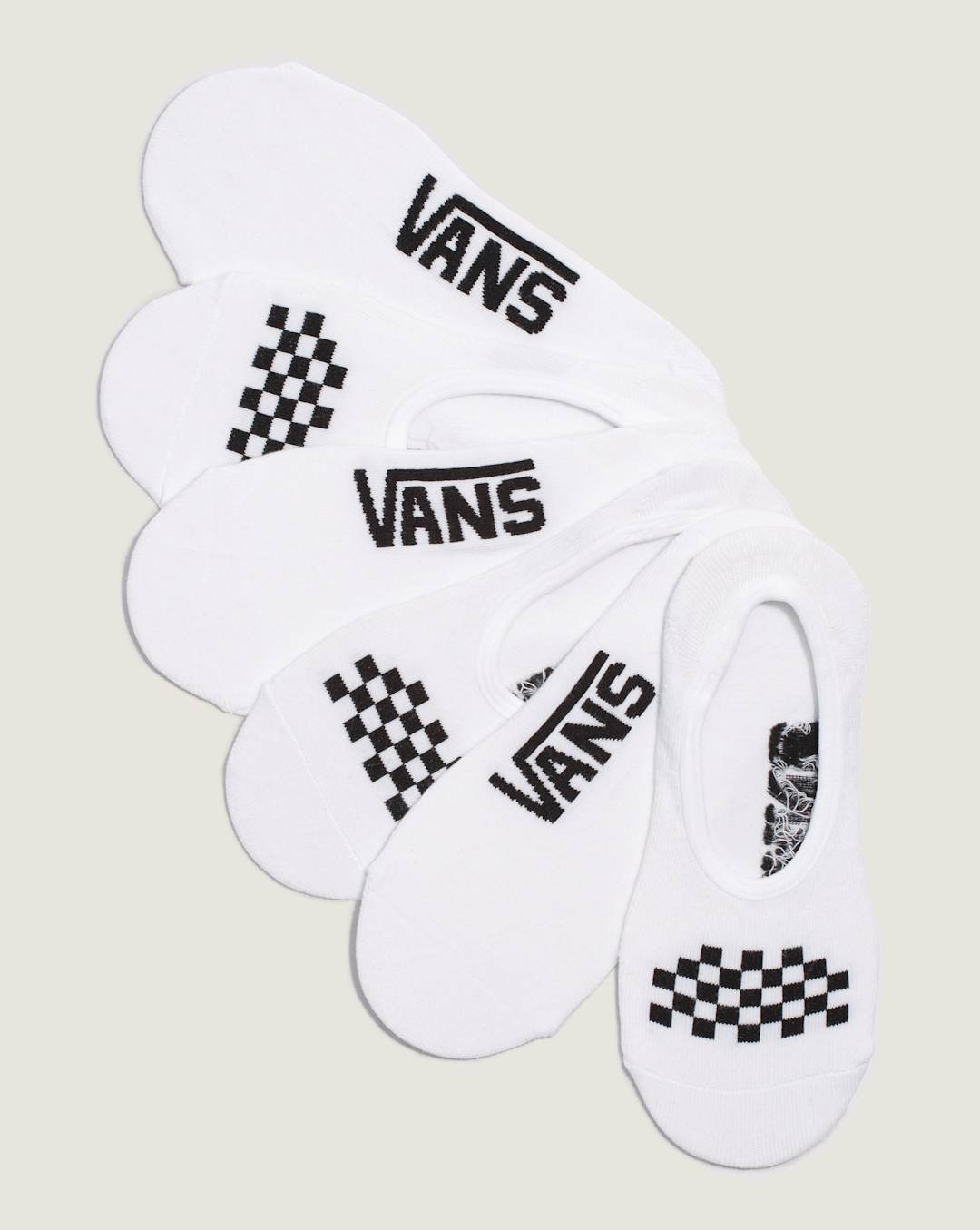Women|Men Vans Classic Canoodle Socks 3-Pack in White / Black