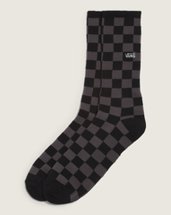 Women|Men Vans Checkerboard Crew Socks in Checkerboard Black / Charcoal