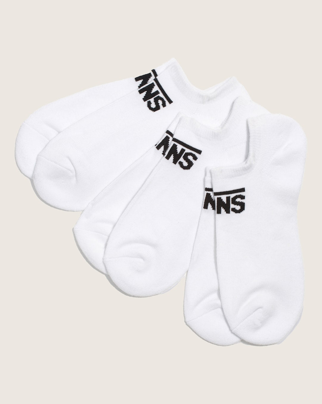 Women|Men Vans Classic Kick Socks 3-Pack in White