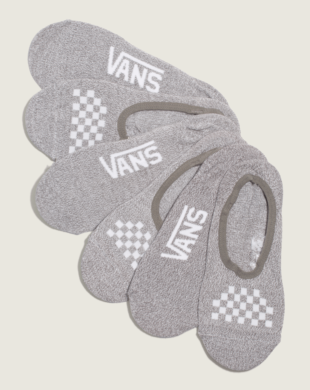 Women|Men Vans Classic Canoodle Socks 3-Pack in Heather Grey