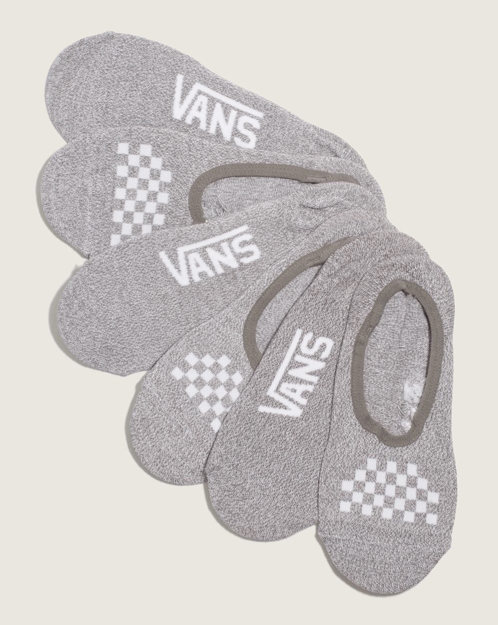 Women|Men Vans Classic Canoodle Socks 3-Pack in Heather Grey