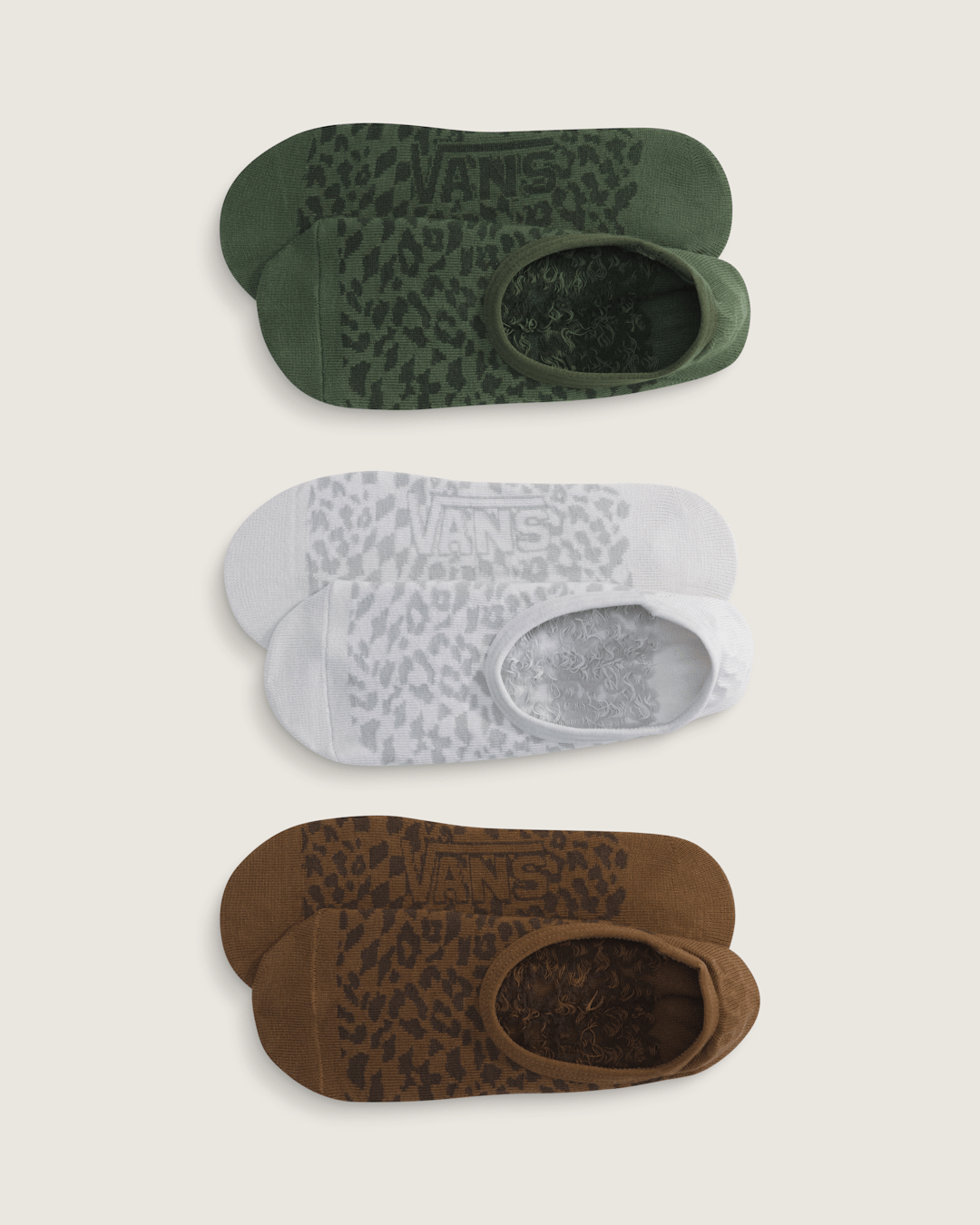 Women Vans Fuego Canoodle Socks 3-Pack in Pine Forest Green