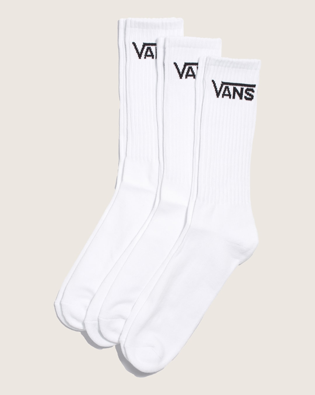 Women|Kids Vans Kids Classic Crew Socks 3-Pack in White
