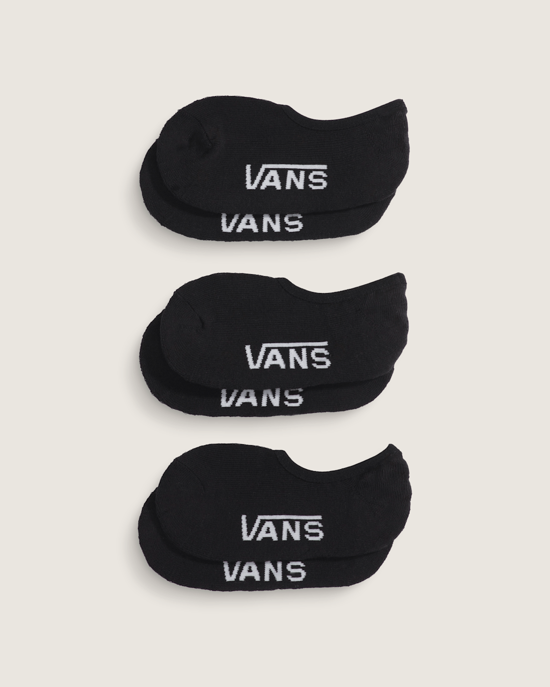 Women|Kids Vans Kids Classic No Show Socks 3-Pack in Black