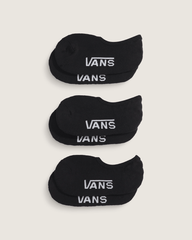 Women|Kids Vans Kids Classic No Show Socks 3-Pack in Black