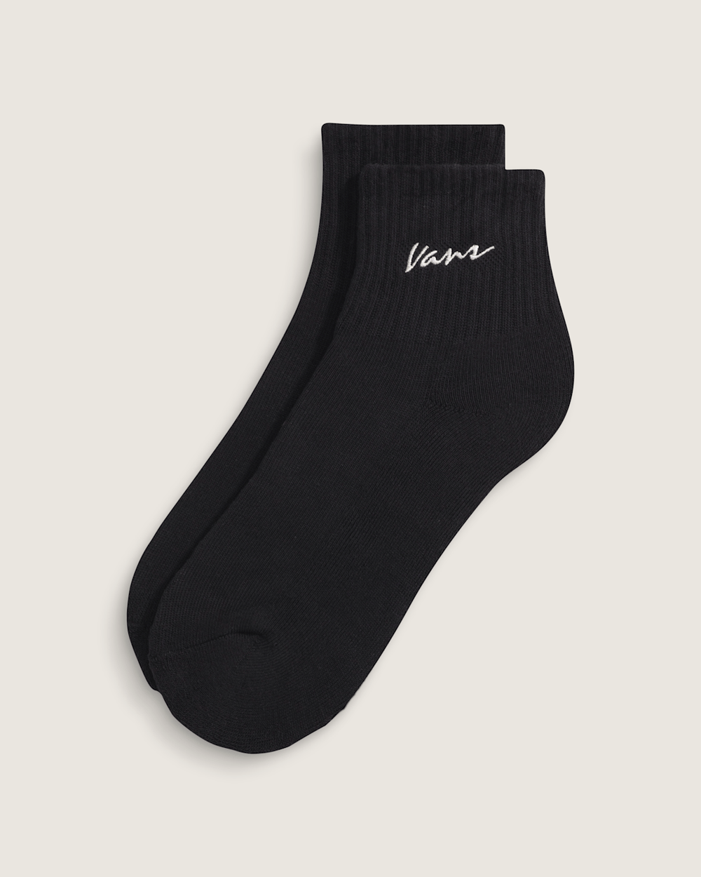 Women|Kids Vans Kids Classic Script Half Crew Socks in Black