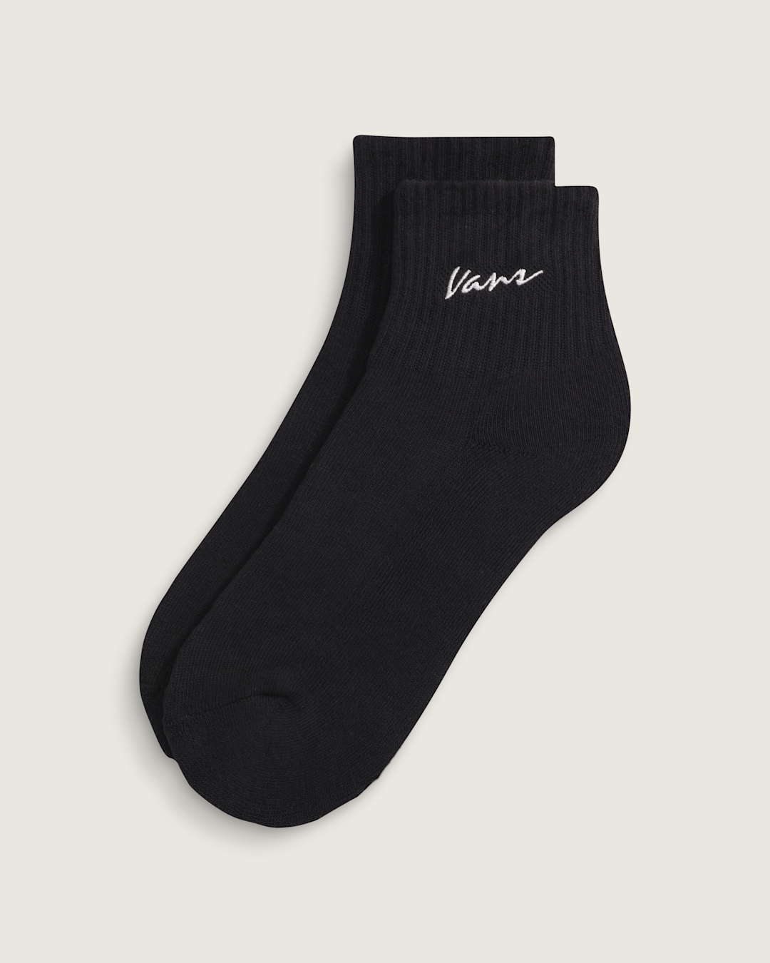 Women|Kids Vans Kids Classic Script Half Crew Socks in Black