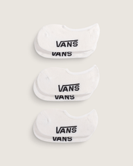 Women|Kids Vans Kids Classic No Show Socks 3-Pack in White