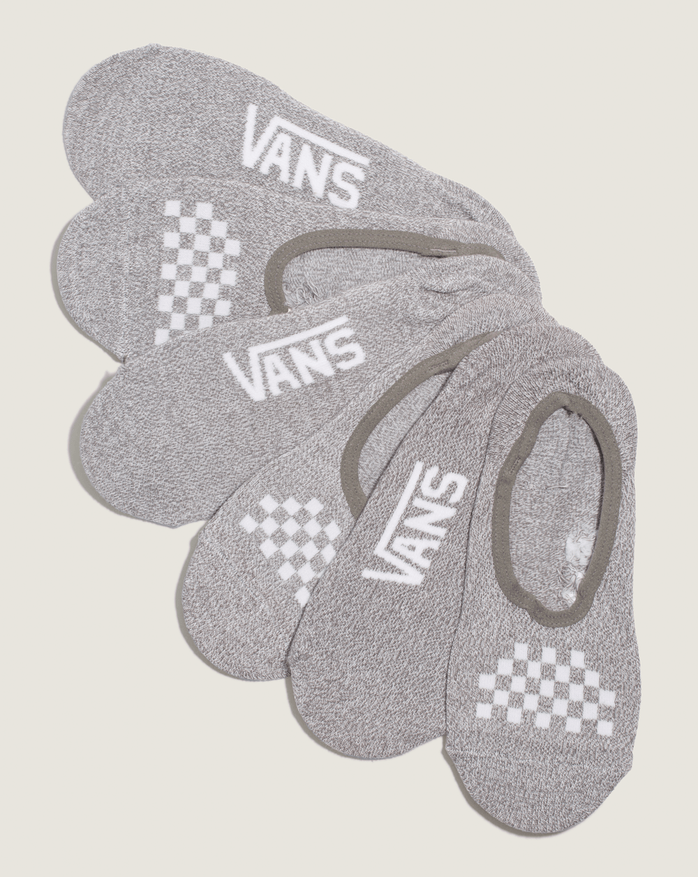 Women|Kids Vans Kids Classic Canoodle Socks 3-Pack in Heather Grey / White