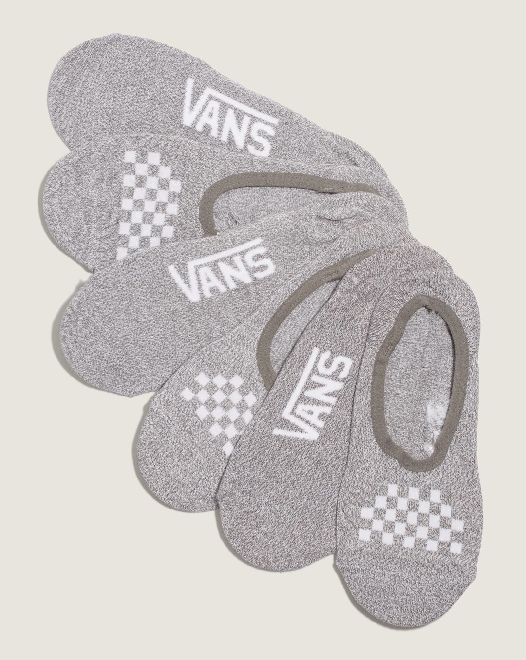 Women|Kids Vans Kids Classic Canoodle Socks 3-Pack in Heather Grey / White